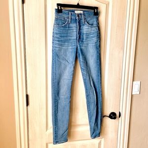 Madewell 11 inch high rise skinny jeans